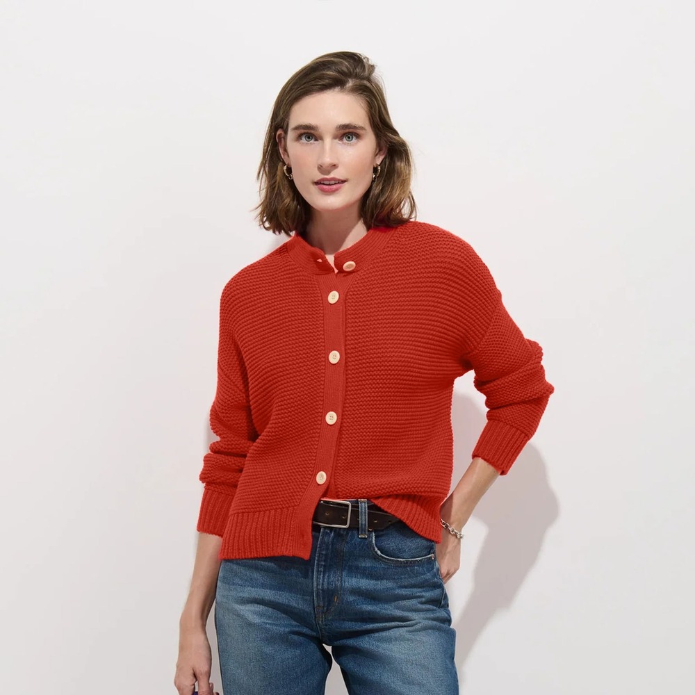 ALEX MILL Nico Cardigan in Cotton Size Small